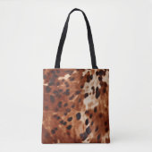 Western Brown White Black Animal Cowhid Tasche (Vorderseite)