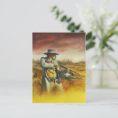 Western Buchdecker-Abbildung Postkarte (Stehend Vorderseite)