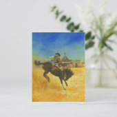 Western-Bucheinband-Illustration Postkarte (Stehend Vorderseite)