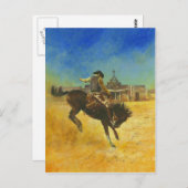 Western-Bucheinband-Illustration Postkarte (Vorne/Hinten)