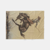Western "Bucking Horse" von Will James Fleecedecke (Vorderseite (Horizontal))