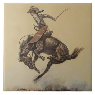 Western "Bucking Horse" von Will James Fliese