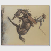 Western "Bucking Horse" von Will James Geschenkpapier (Flach)