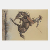Western "Bucking Horse" von Will James Geschenkpapier Set (Vorderseite 2)