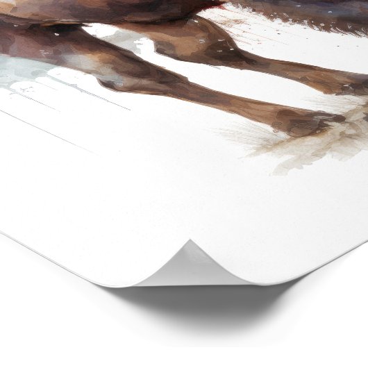 Western Buffalo Art Print Poster (Ecke)