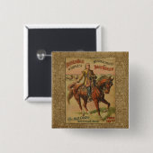 Western Buffalo Bill Wild West Button (Vorne & Hinten)