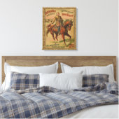 Western Buffalo Bill Wild West Leinwanddruck (Insitu (Schlafzimmer))