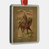 Western Buffalo Bill Wild West Silbernes Ornament (Rechts)