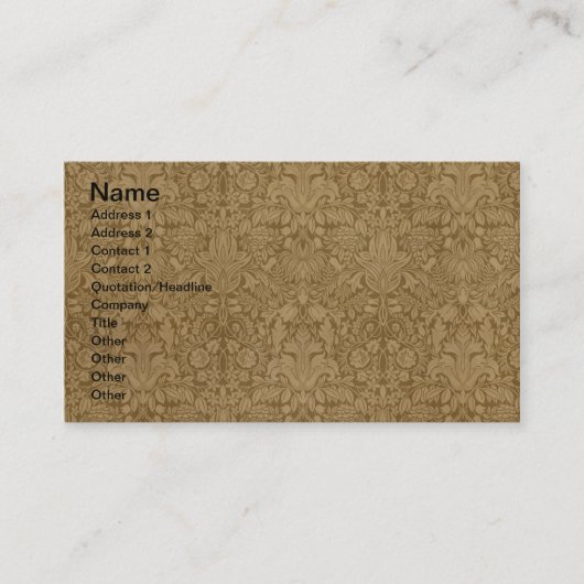 Western Buffalo Bill Wild West Visitenkarte (Vorderseite)