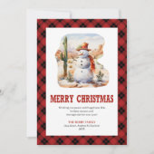 Western Buffalo Check Weihnachtskarte Feiertagskarte (Vorderseite)