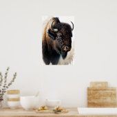 Western Buffalo Kunstposter Poster (Küche)