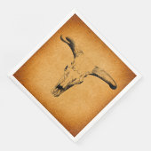 Western Bull Horns Serviette (Ecke)