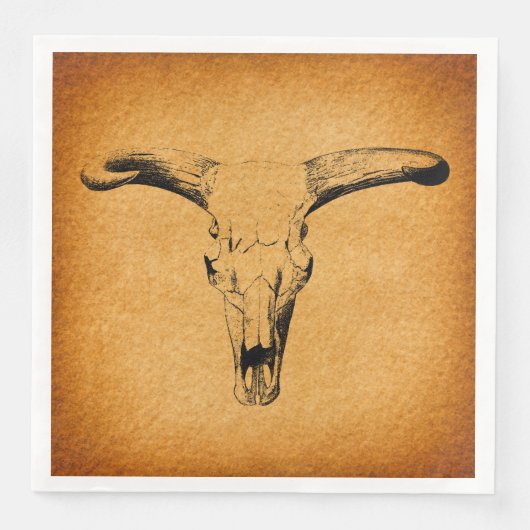 Western Bull Horns Serviette (Vorderseite)