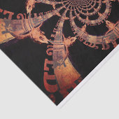 Western Bull Skull Vintag Brown Schwarz Rustikal Seidenpapier (Ausschnitt)