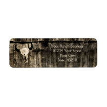 Western Bull Skull Vintag Sepia Rustikal