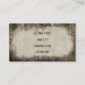 Western Bull Skull Vintag Sepia Rustikal Visitenkarte (Rückseite)