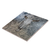 Western Bullkühe Rinderschädel   Fliese (Seite)