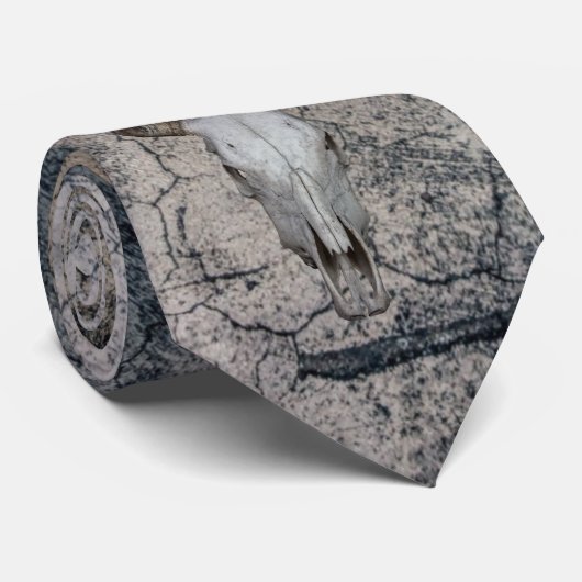 Western Bullkühe Rinderschädel Krawatte (Gerollt)