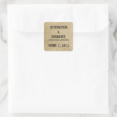 Western Burlap Umschlag Aufkleber (Tasche)