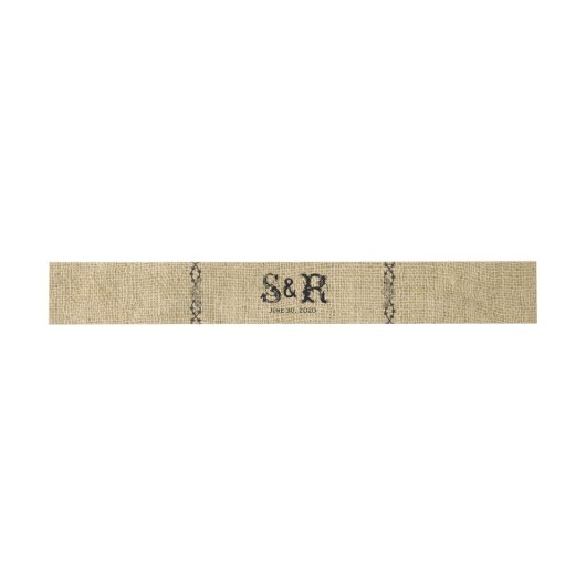 Western Burlap Wedding Bly Band (Flach)