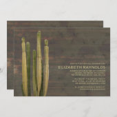 Western Cactus Bridal Shower Einladungen (Vorne/Hinten)