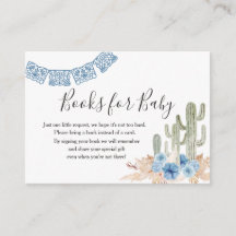 Western Cactus Bücher für Baby Blaue Florale Mexik