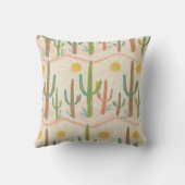 Western Cactus Landscape Design Kissen (Rückseite)