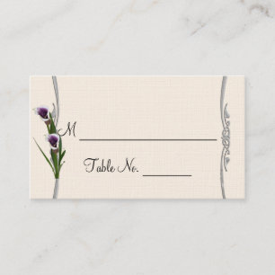 Western Calla Lily Posh Wedding Platzkarten