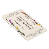 Western Calla Lily Posh Wedding Save the Date Magnet (Rechte Seite)