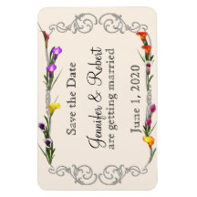 Western Calla Lily Posh Wedding Save the Date