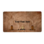 Western Candle Label (Vorne)