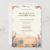 Western Canyon Mexican Cactus Desert California Einladung (Vorderseite)