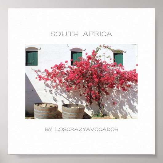 Western Cape Wine Farm Gebäude Stadtbild Poster (Vorne)