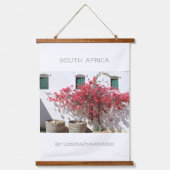 Western Cape Wine Farm Gebäude Stadtbild Wandteppich Mit Holzrahmen (Vorderseite)