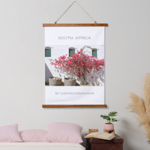 Western Cape Wine Farm Gebäude Stadtbild Wandteppich Mit Holzrahmen