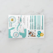 Western Caribbean Cruise Passport Hochzeit Einladung (Innenseite)