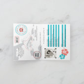 Western Caribbean Cruise Passport Hochzeit Einladung (Innenseite)