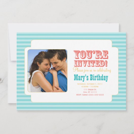 Western Carnival - Personal Foto Invite - BC Einladung (Vorderseite)