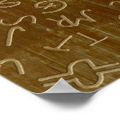 Western Cattle Brands Poster (Ecke)