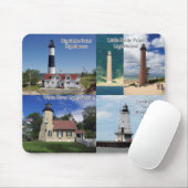 Western Central Michigan Leuchttürme Mousepad (Mit Mouse)