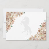 Western Champagne Quinceañera Save the Date Foto Einladung (Rückseite)