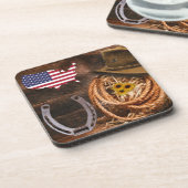 Western Charm Beauty Coaster Getränkeuntersetzer (Linke Seite)
