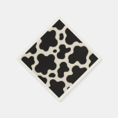 Western Charm Rodeo Saison Spaß Kuhdruck Serviette (Ecke)