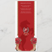 Western Charro Quinceñera Party Menükarte (Rückseite)