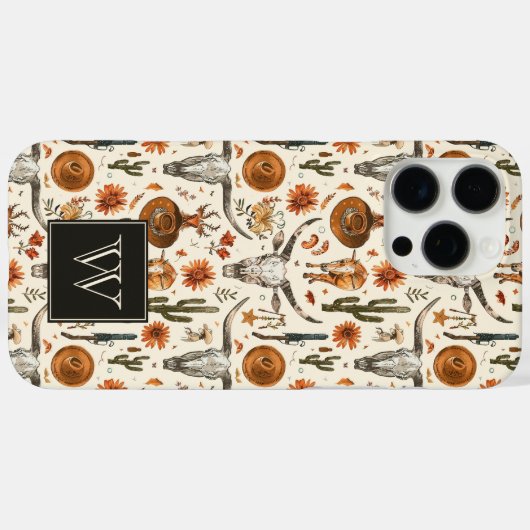 Western Chic Case-Mate iPhone Hülle (Rückseite (Horizontal))
