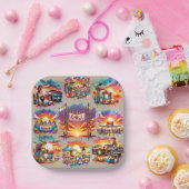 Western Chili Cookies Szenen 1 Pappteller (Party)