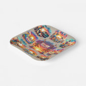 Western Chili Cookies Szenen 1 Pappteller (Gewinkelt)