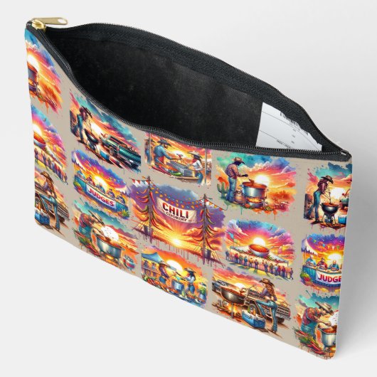 Western Chili Cookies Szenen 1 Zubehörtasche (Offen)