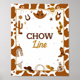 Western Chow Line-Signierung Poster