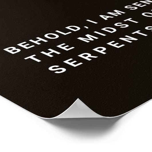 Western Christlich Poster, Matthew Bible Verse Poster (Ecke)